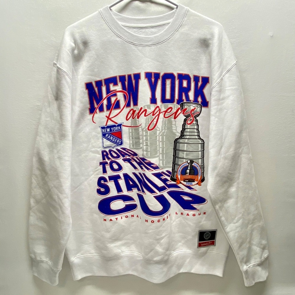 New York Rangers NHL Sweatshirt Large Retro NY '94 Stanley Cup Hockey M & N NWOT
